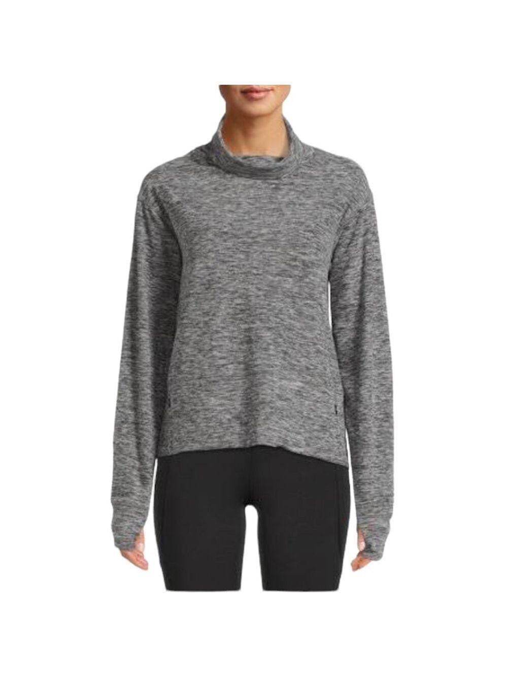 Avia Women's Super Soft Brushed Mock Neck Top Size S
